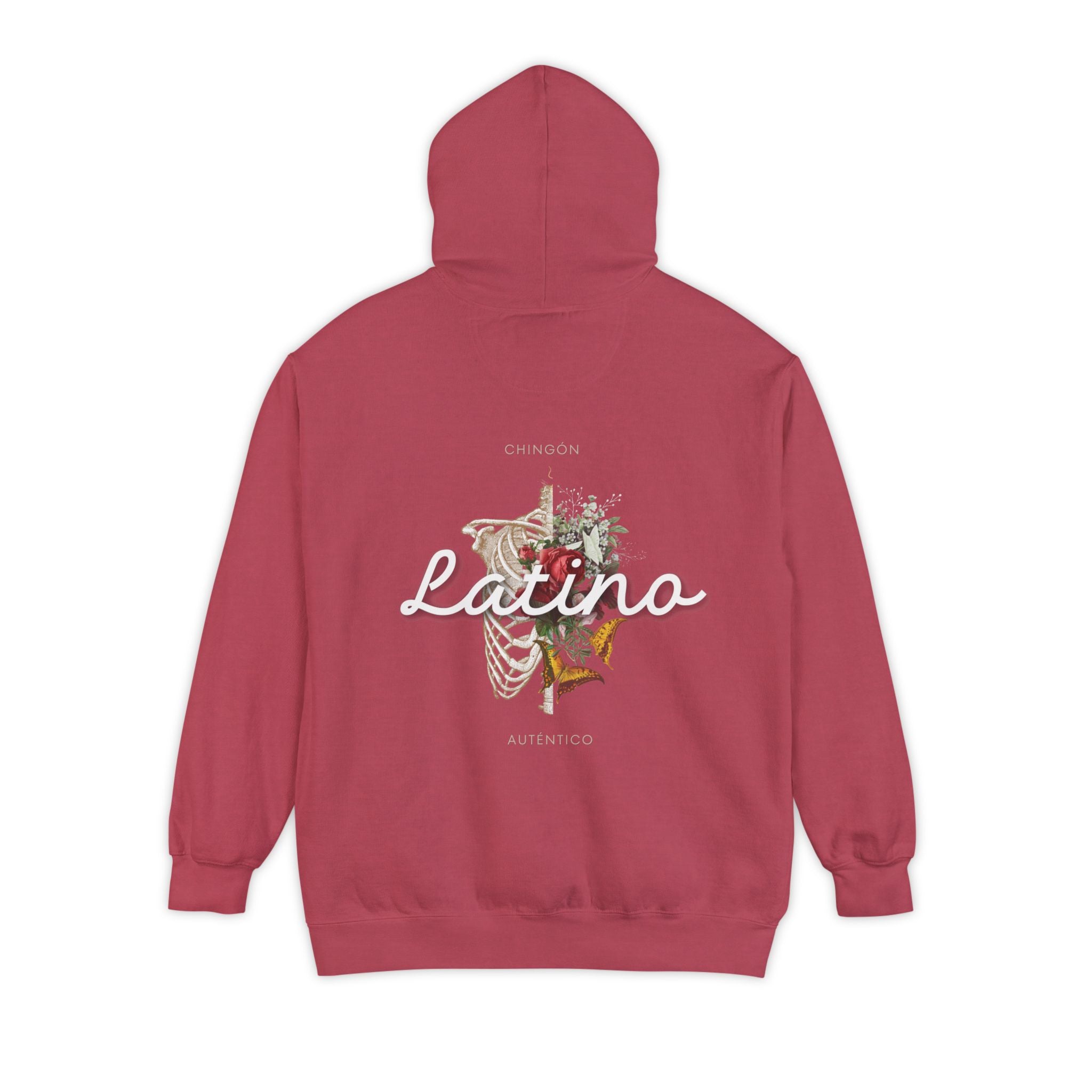 Autentico, Chingon Latino with Calavera Heart Unisex Hoodie