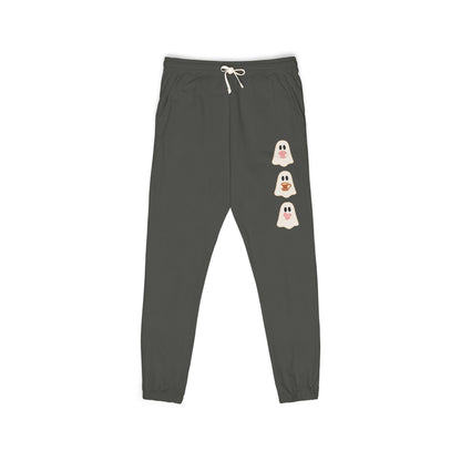 Fleece Sweatpants - Concha Season with Ghosts Eating Conchas Design