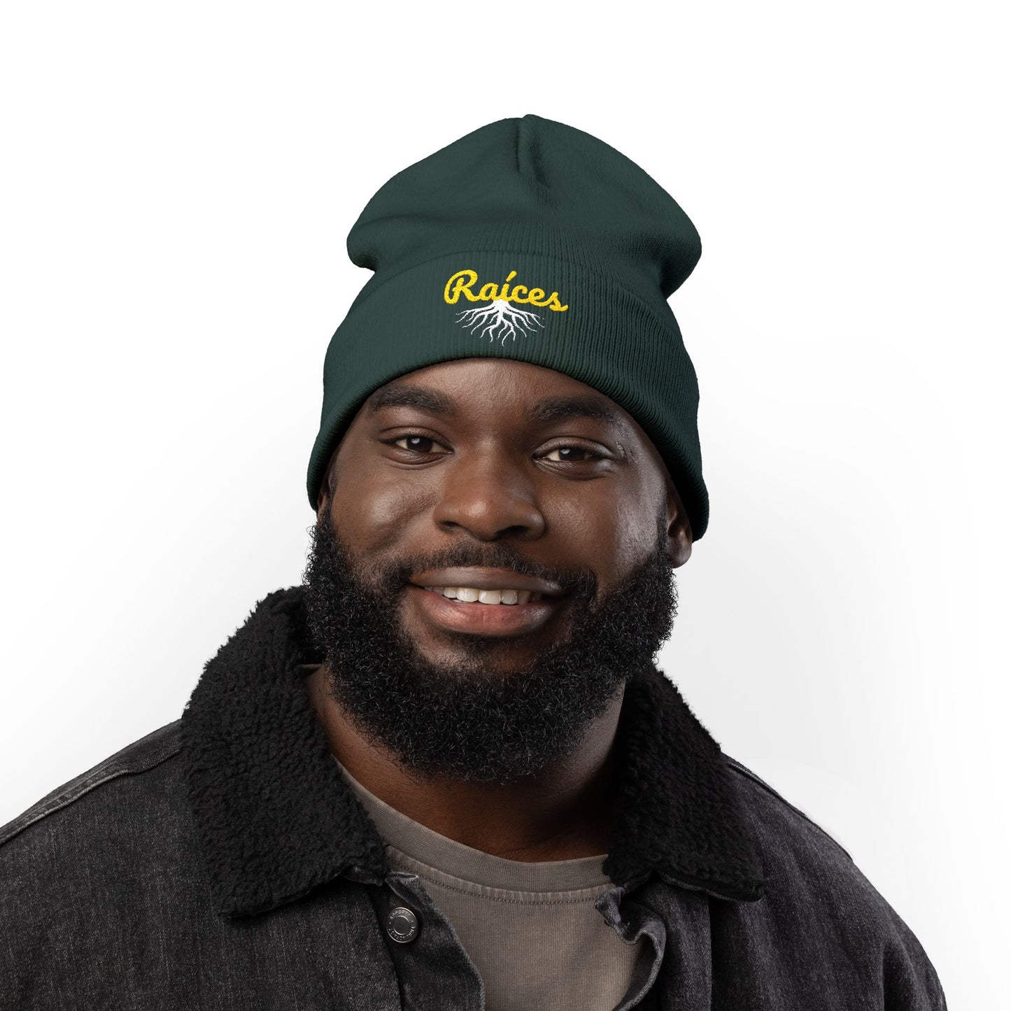 Beanie Hat Embroidered with raíces