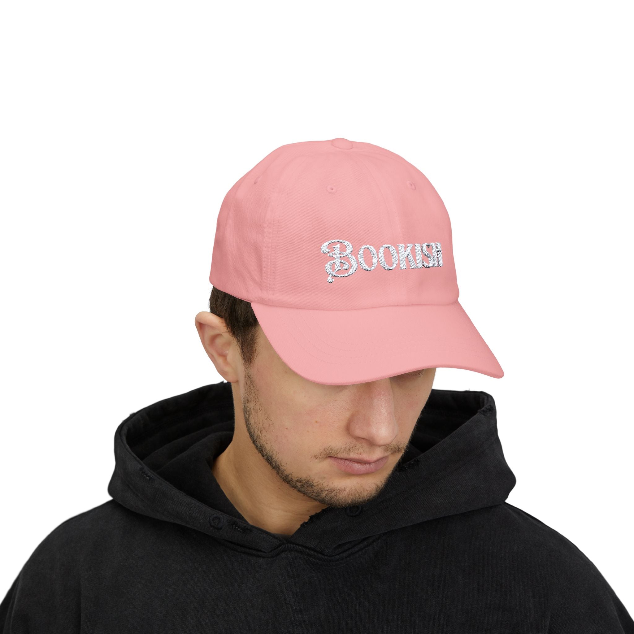 Embroidered Bookish Cap