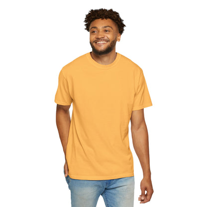 Bookish Latino Garment-Dyed T-shirt with Candles and Books Design