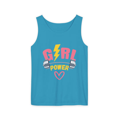 Empower Her: Girl Power Garment Dyed Tank Top