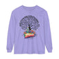 Long Sleeve T-Shirt - Magical Tree with Catrina and Roots Design