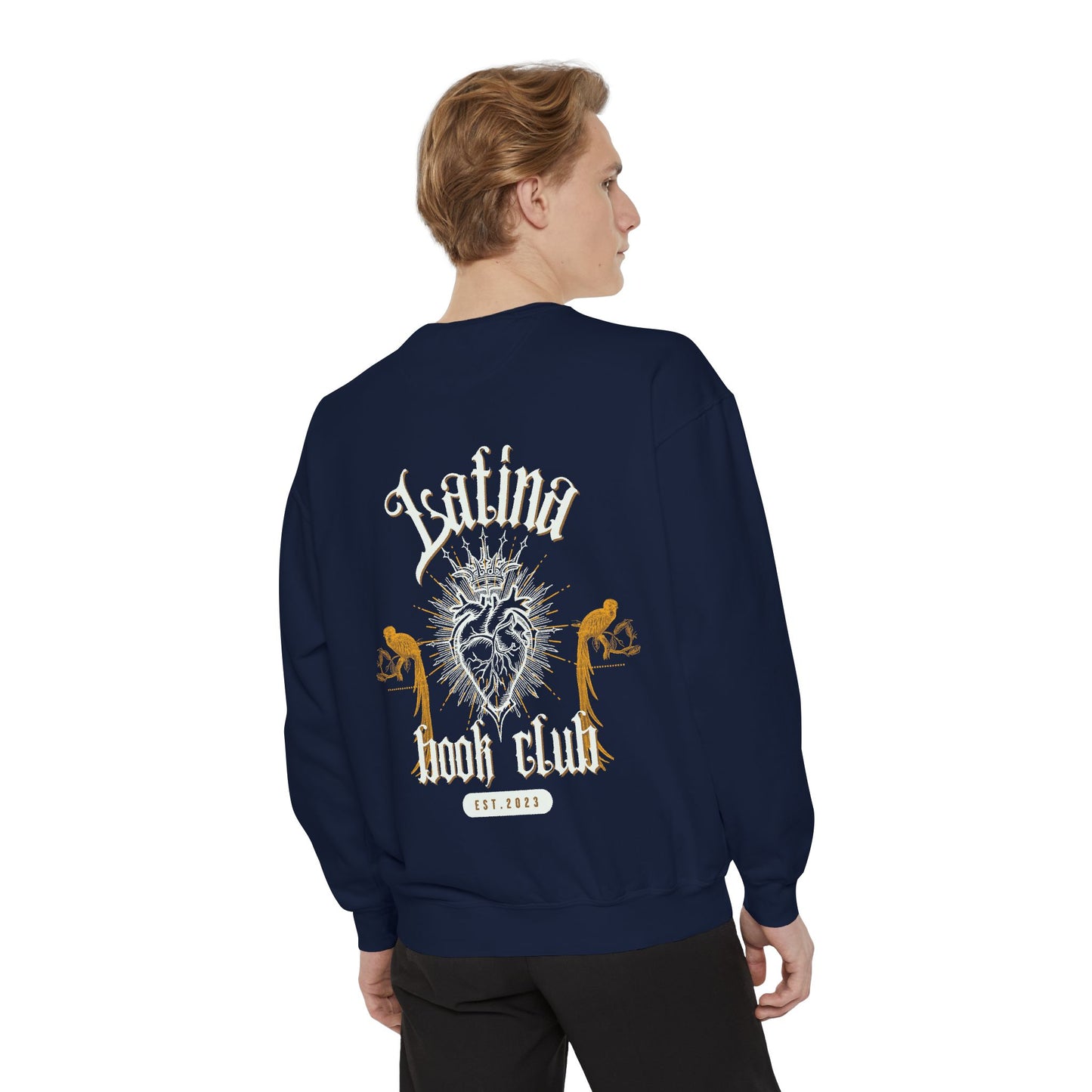 Latina Book Club Sweatshirt with Heart Anatomy Design