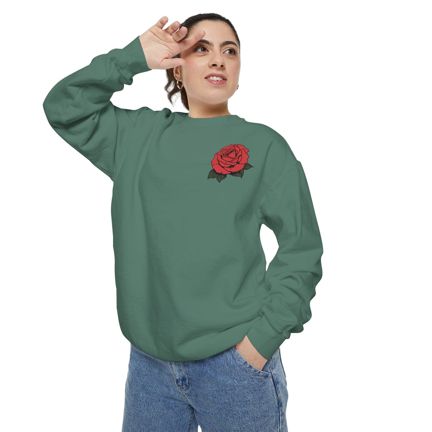Skull and Roses Sweatshirt - Amor Eterno Design