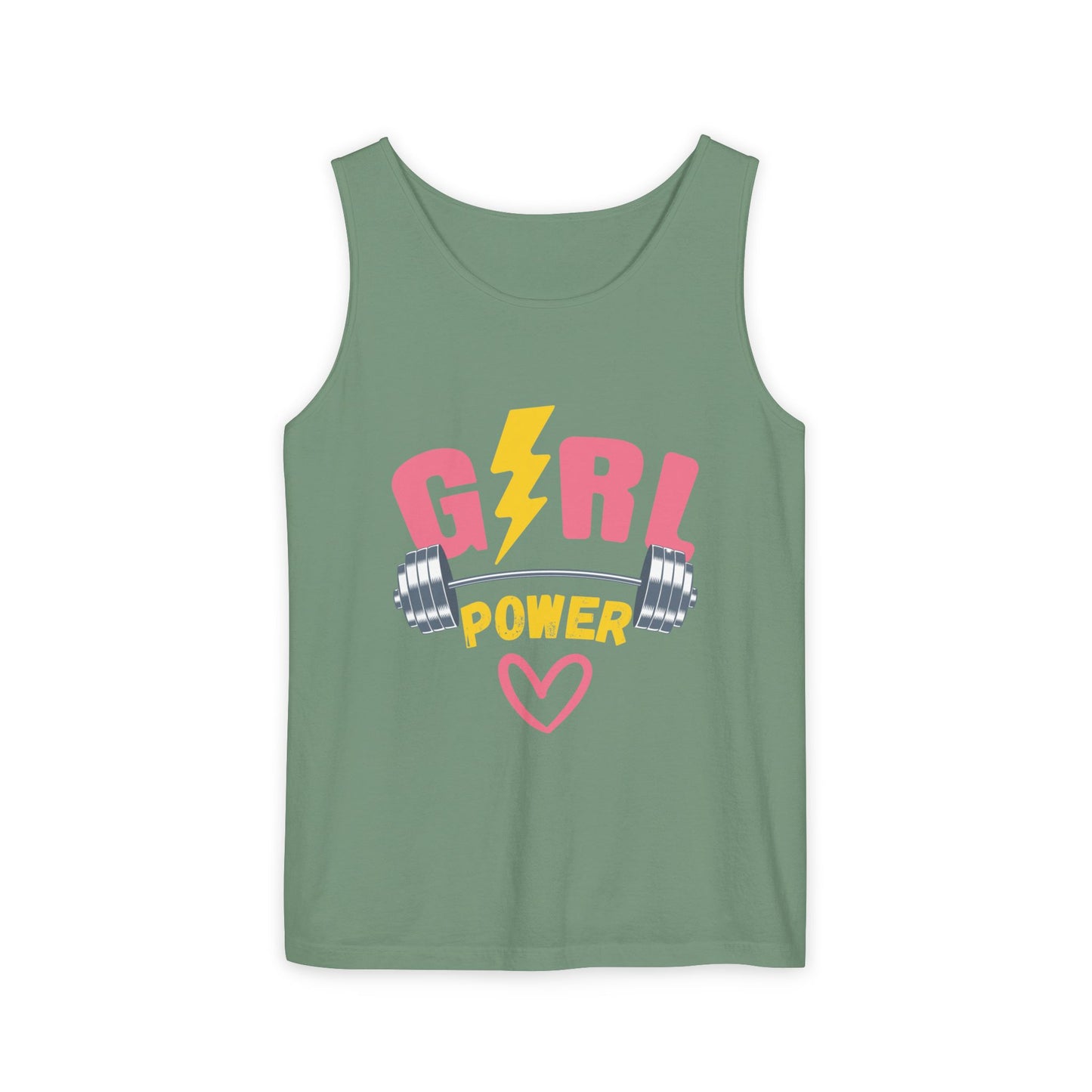 Empower Her: Girl Power Garment Dyed Tank Top