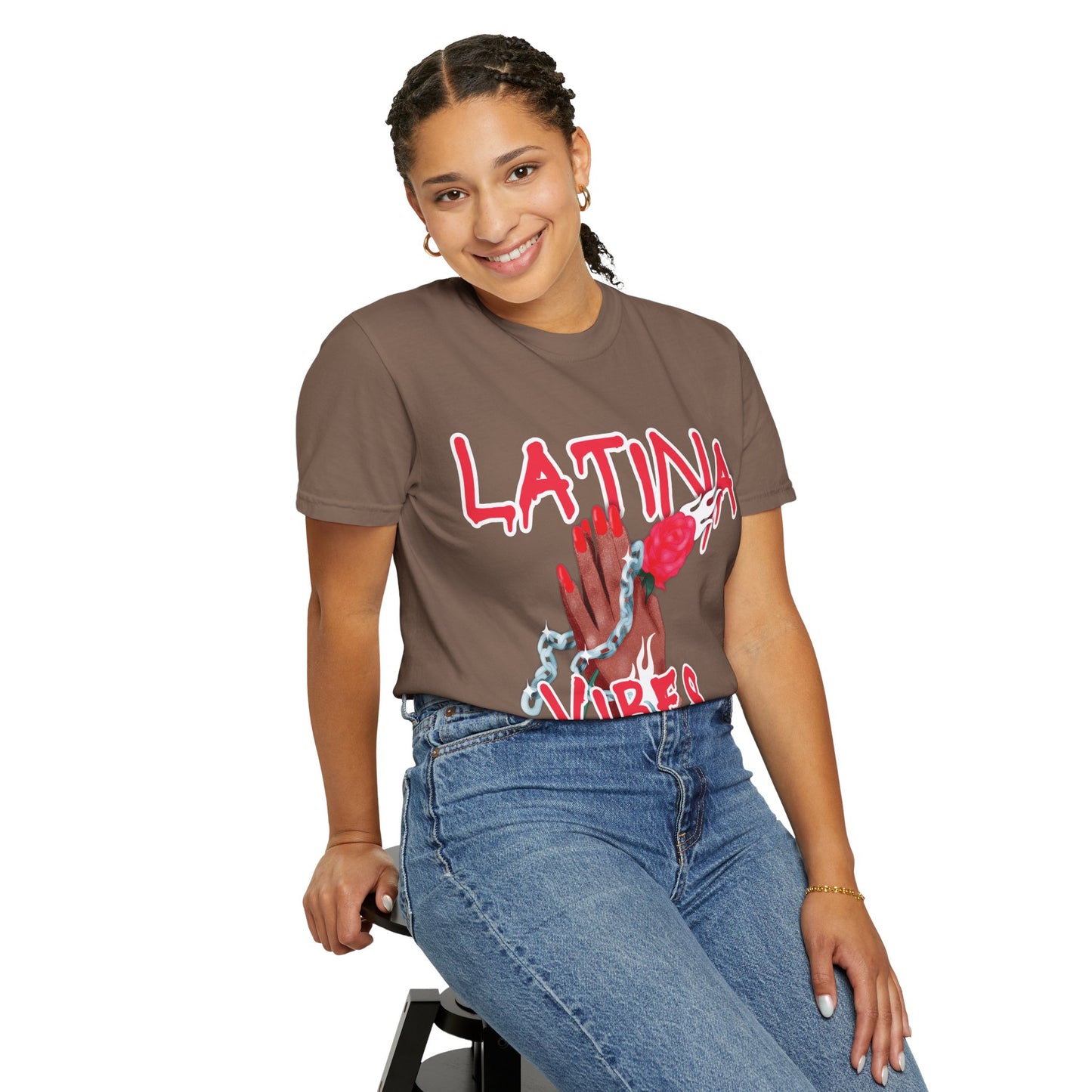 Bold, Stylish & Empowering Garment-Dyed T-shirt - Latina Vibes