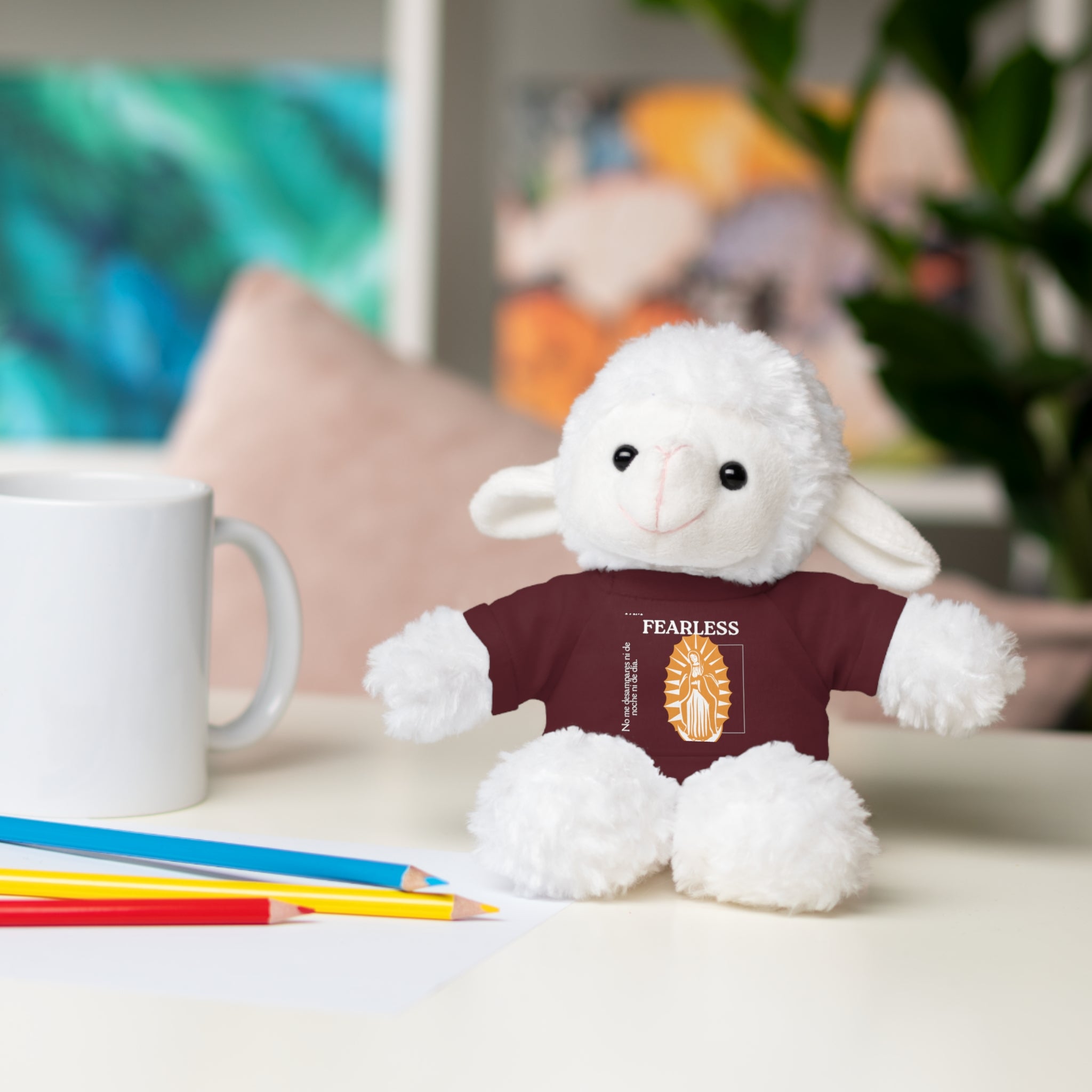 Adorable Stuffed Animal Tee Bear - Cute Gift for Kids, Baby Showers, Birthdays, Nursery Decor, Collectible Plush Toy