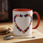 Mug Big Heart Made of Books Coffee Mug (11, 15oz)