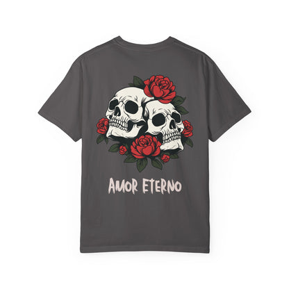 Skull and Roses Tshirt - Amor Eterno Design