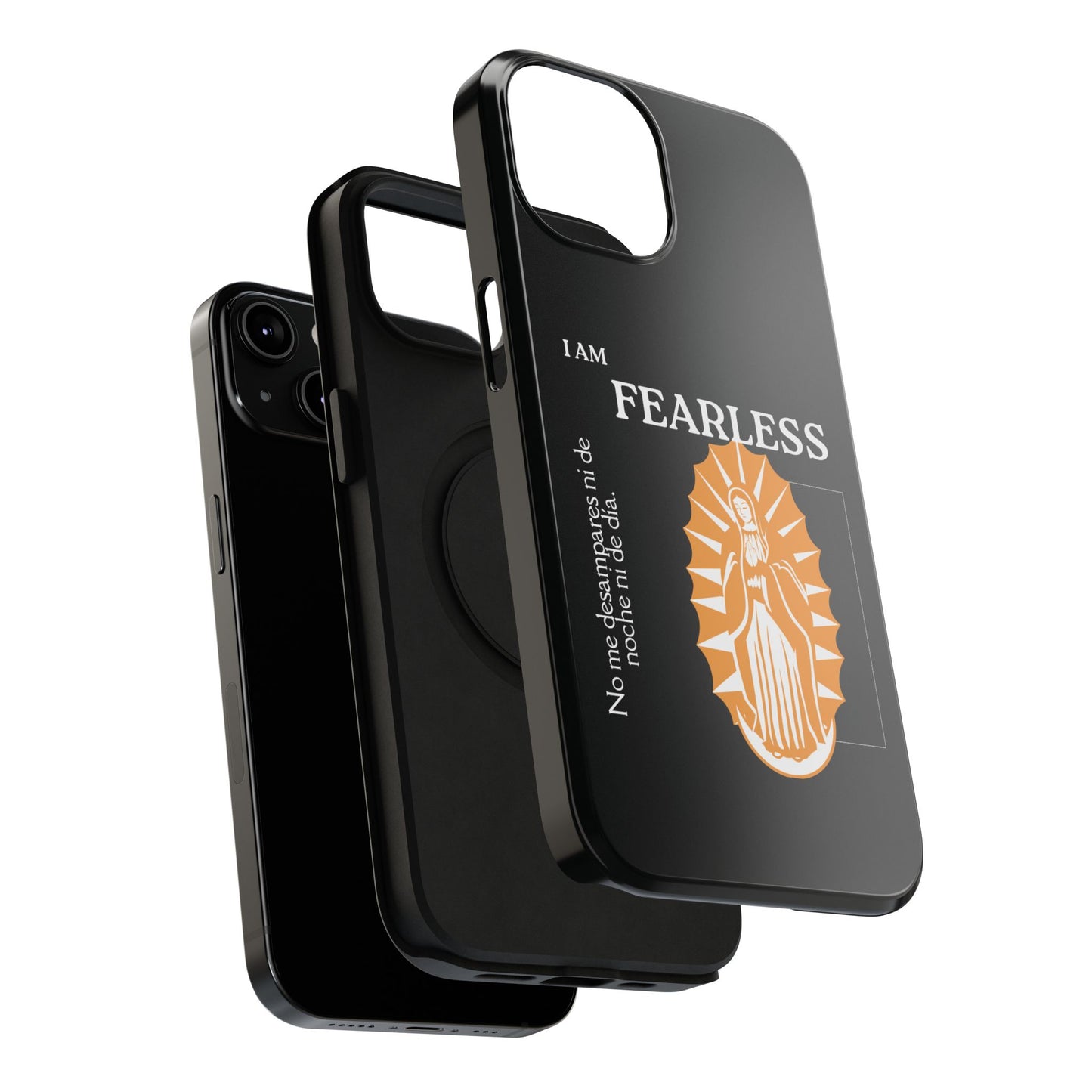 Fearless Impact-Resistant Phone Case, Protective Cover, Inspirational Gift, Unique Design, Motivational Cell Phone Case