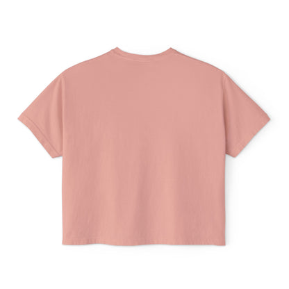 Boxy Tee - Bookish Latina Graphic Shirt for Women