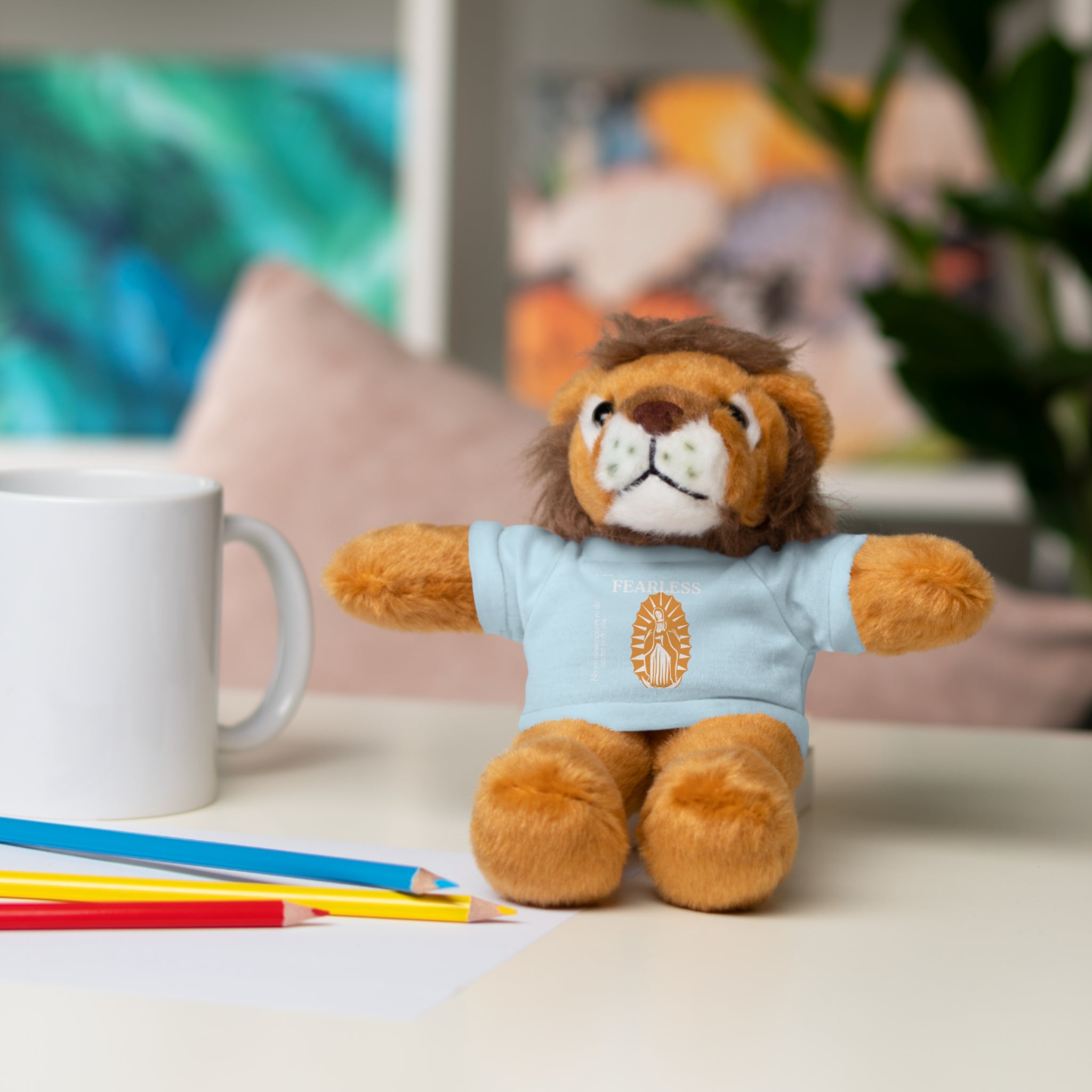 Adorable Stuffed Animal Tee Bear - Cute Gift for Kids, Baby Showers, Birthdays, Nursery Decor, Collectible Plush Toy