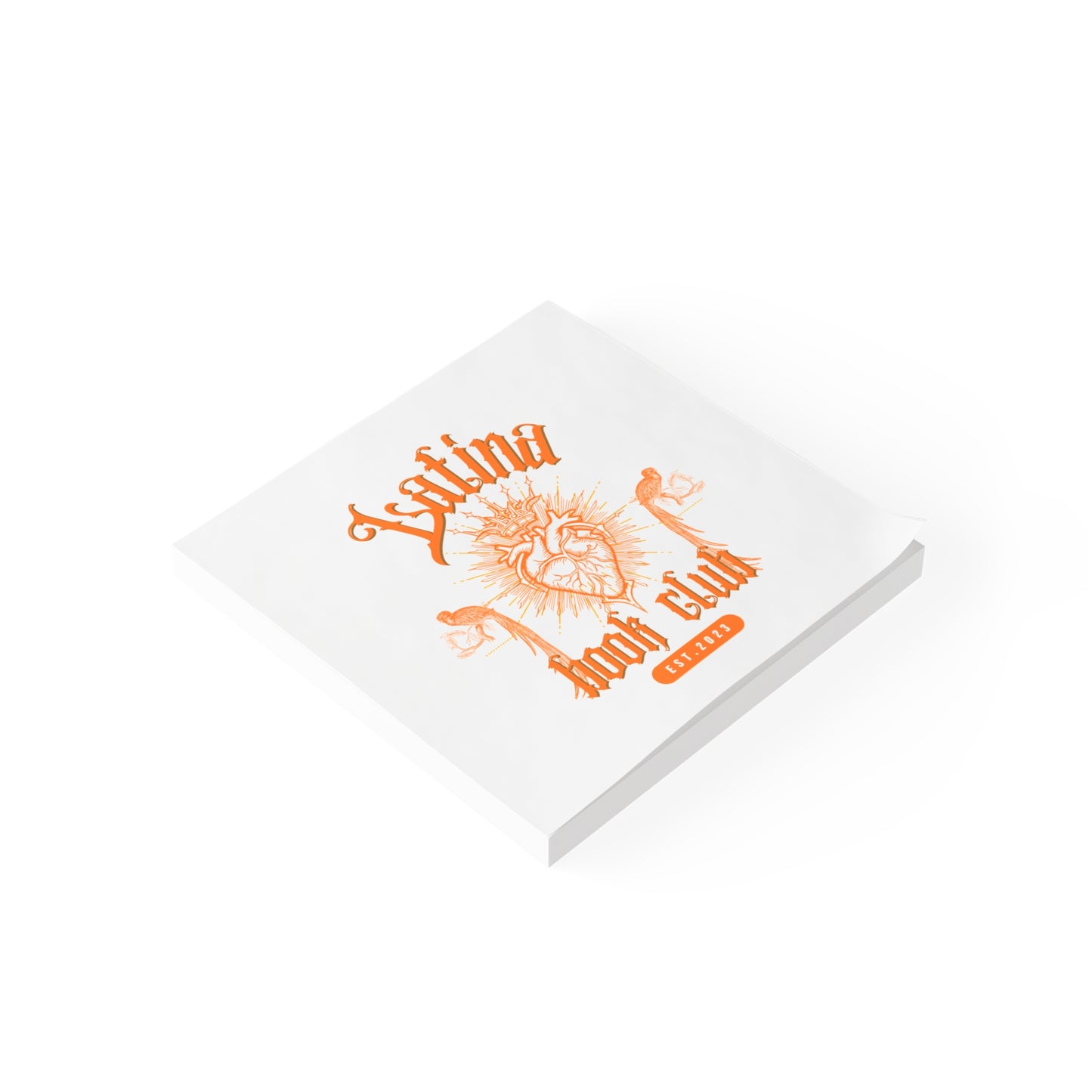 Note Pads - Latina Book Club with Royal Heart Design