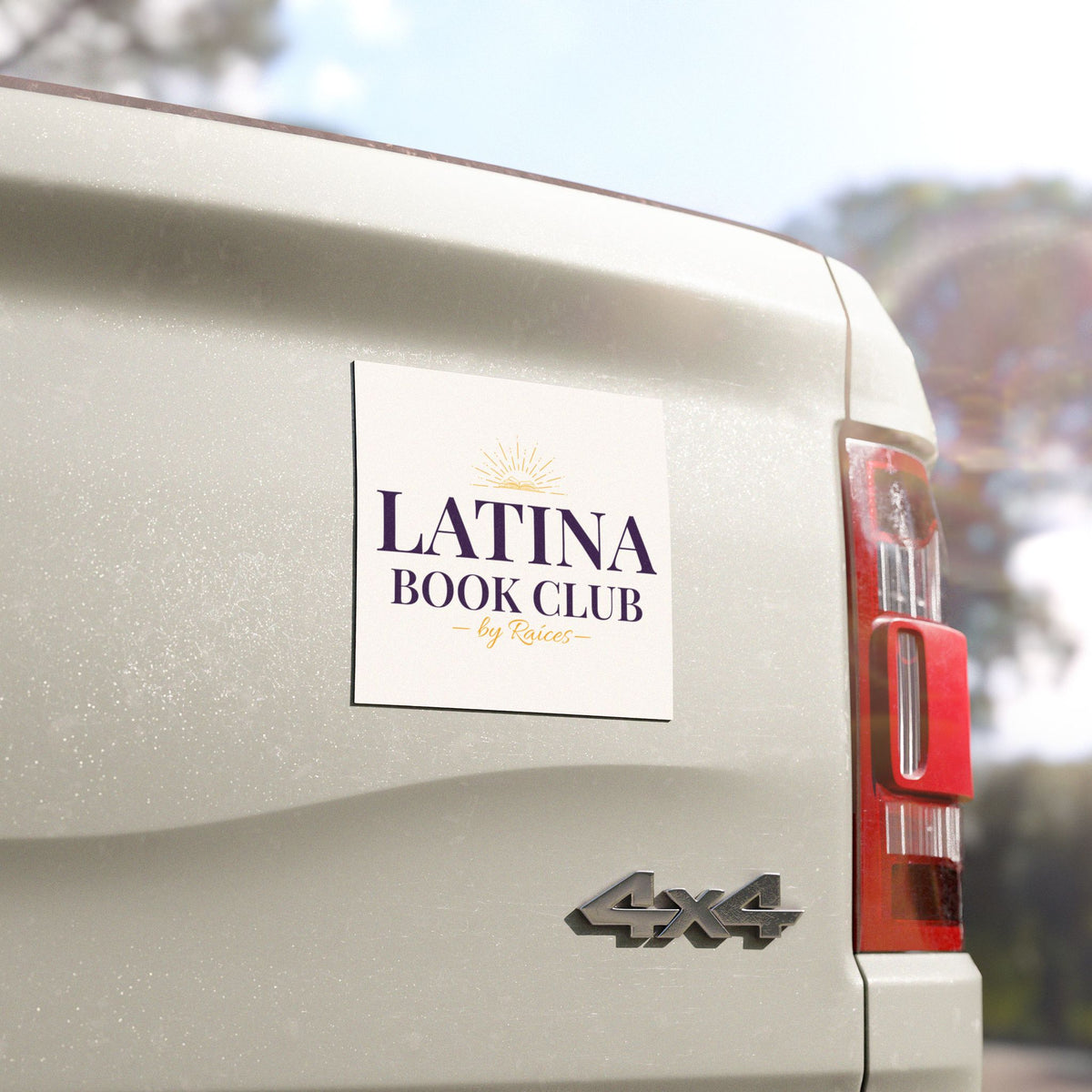 Latina Book Club Car Magnet — 'Latina Book Club by Raíces' Decorative Vehicle Magnet