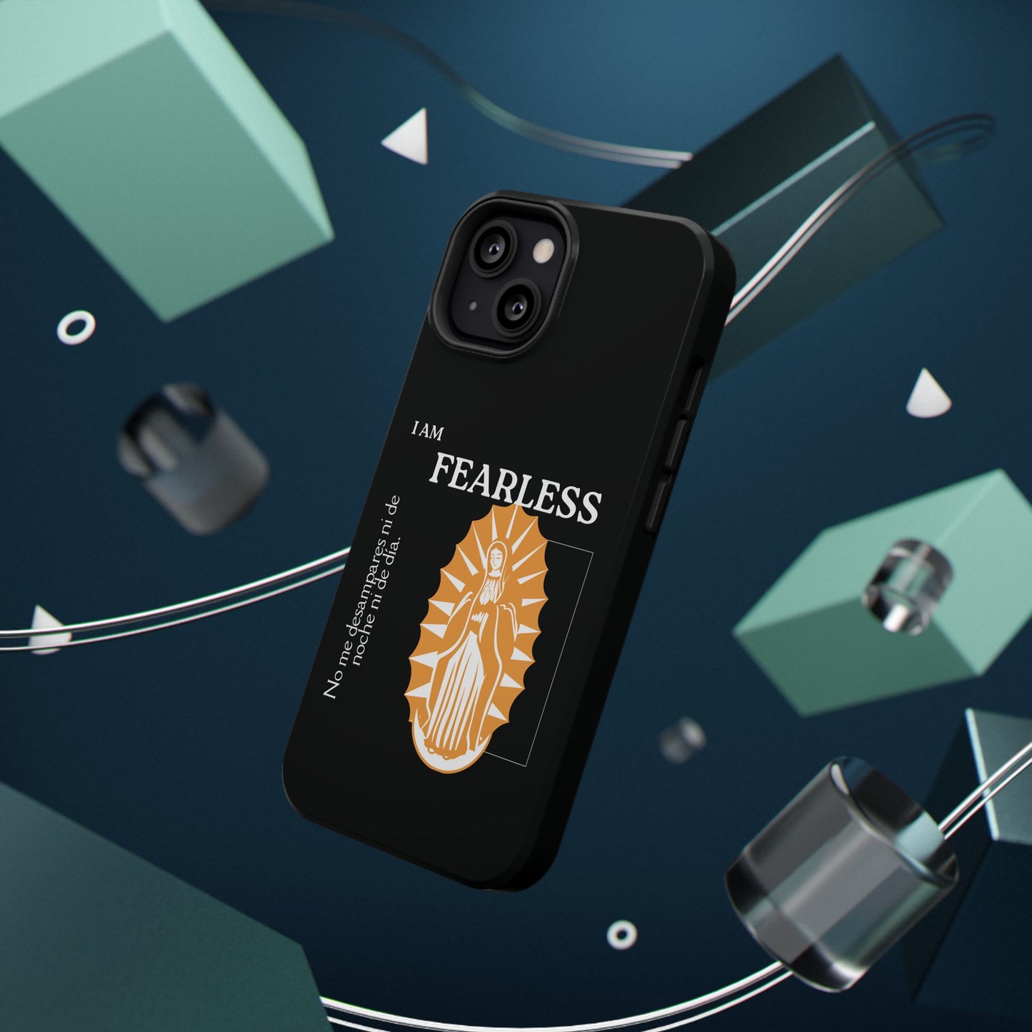 Fearless Impact-Resistant Phone Case, Protective Cover, Inspirational Gift, Unique Design, Motivational Cell Phone Case
