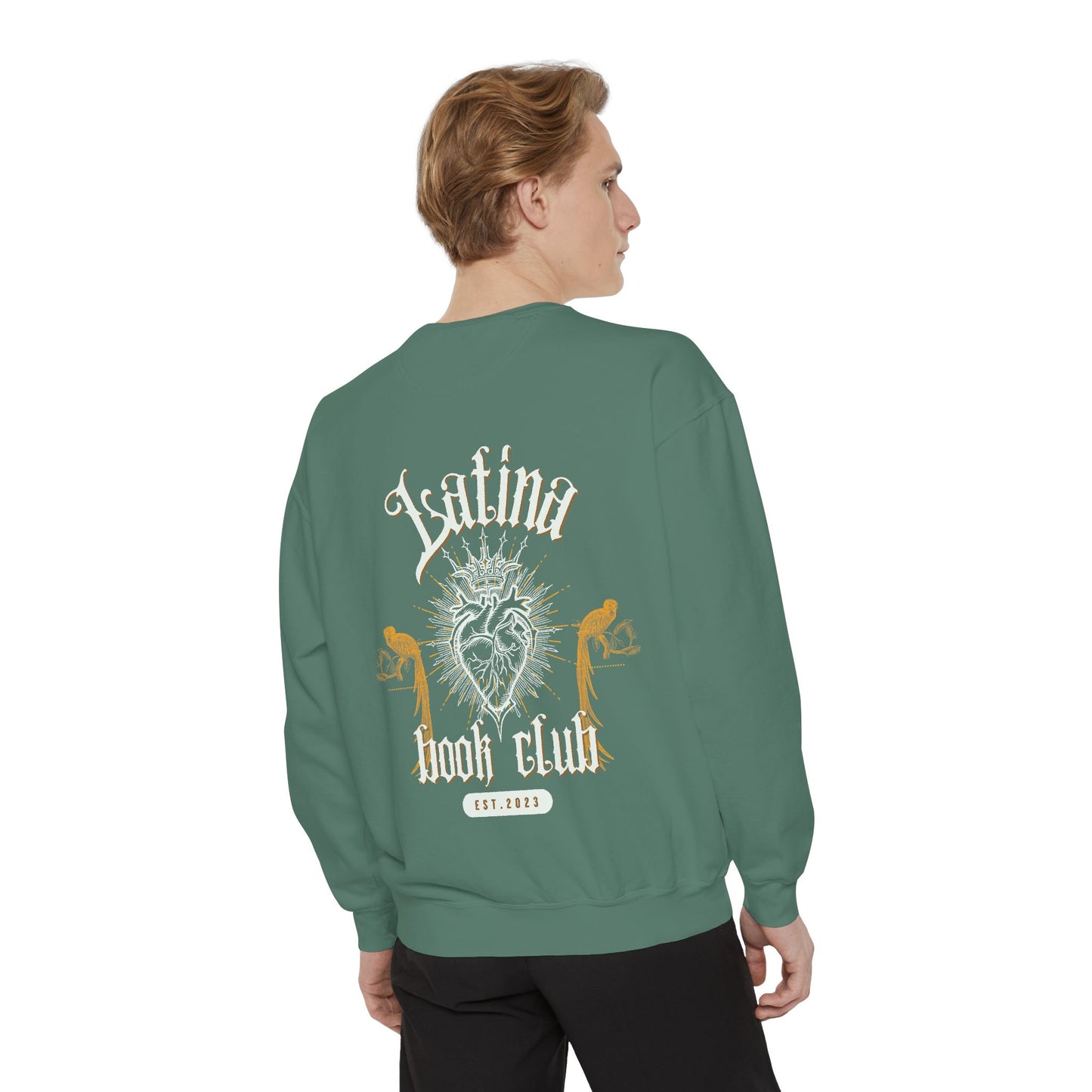 Latina Book Club Sweatshirt with Heart Anatomy Design