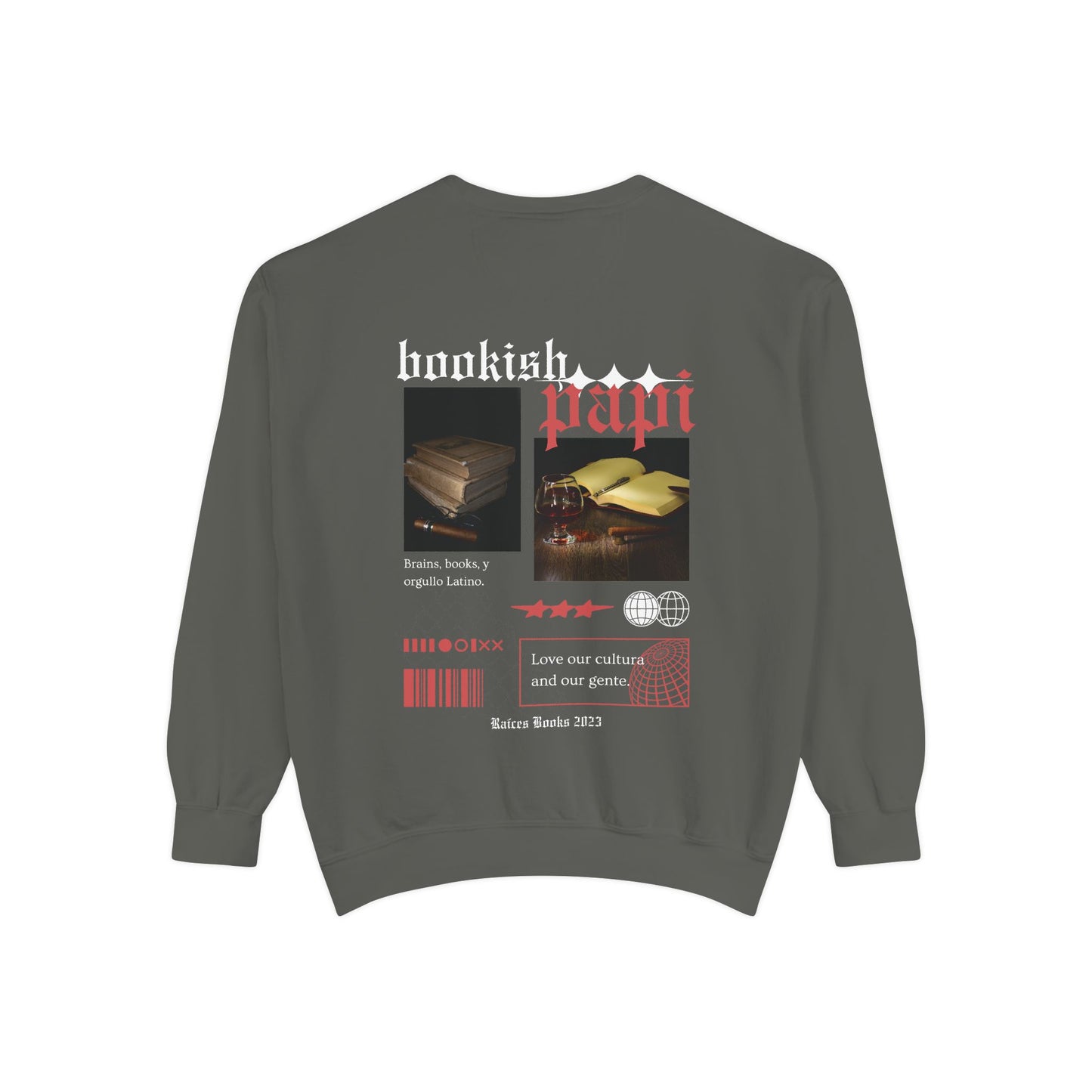 Garment-Dyed Sweatshirt - Bookish Papi