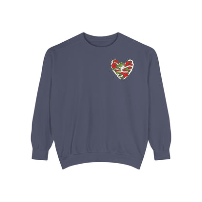 Sweatshirt - Chingon Latino Calavera Heart Design
