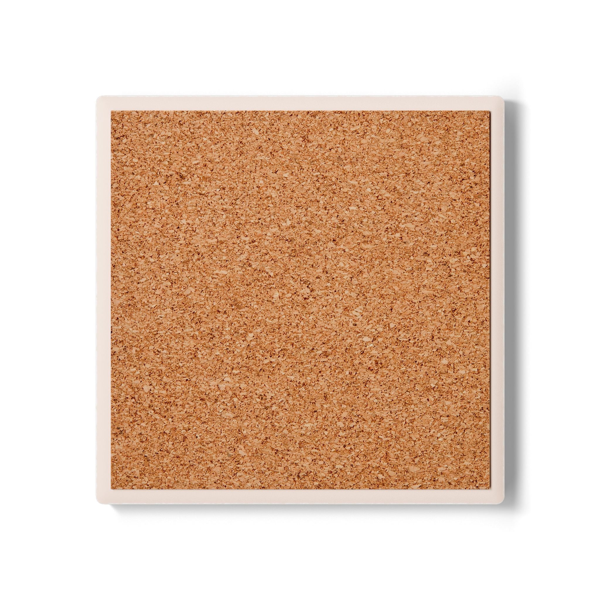 "Cafecito y Chisme" Brown Ceramic Coaster