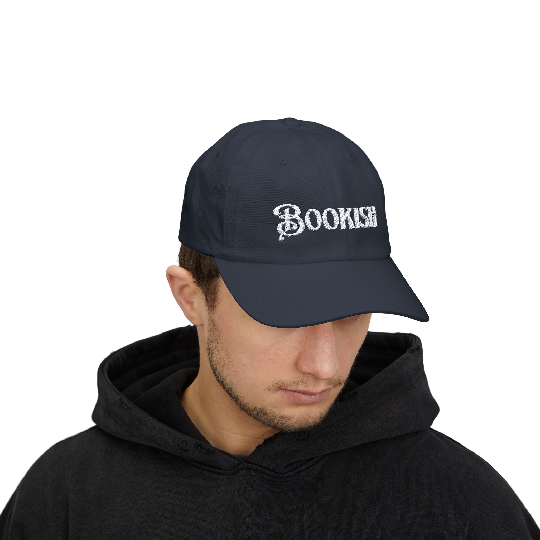 Embroidered Bookish Cap