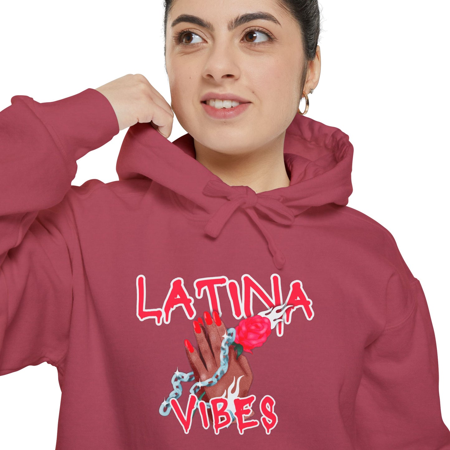 Garment-Dyed Hoodie - Latina Vibes