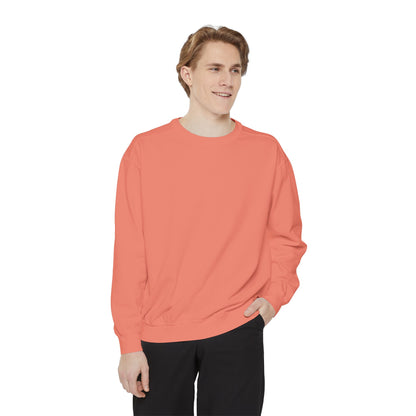 Bookish Latino Garment-Dyed Sweatshirt with Candles and Books Design