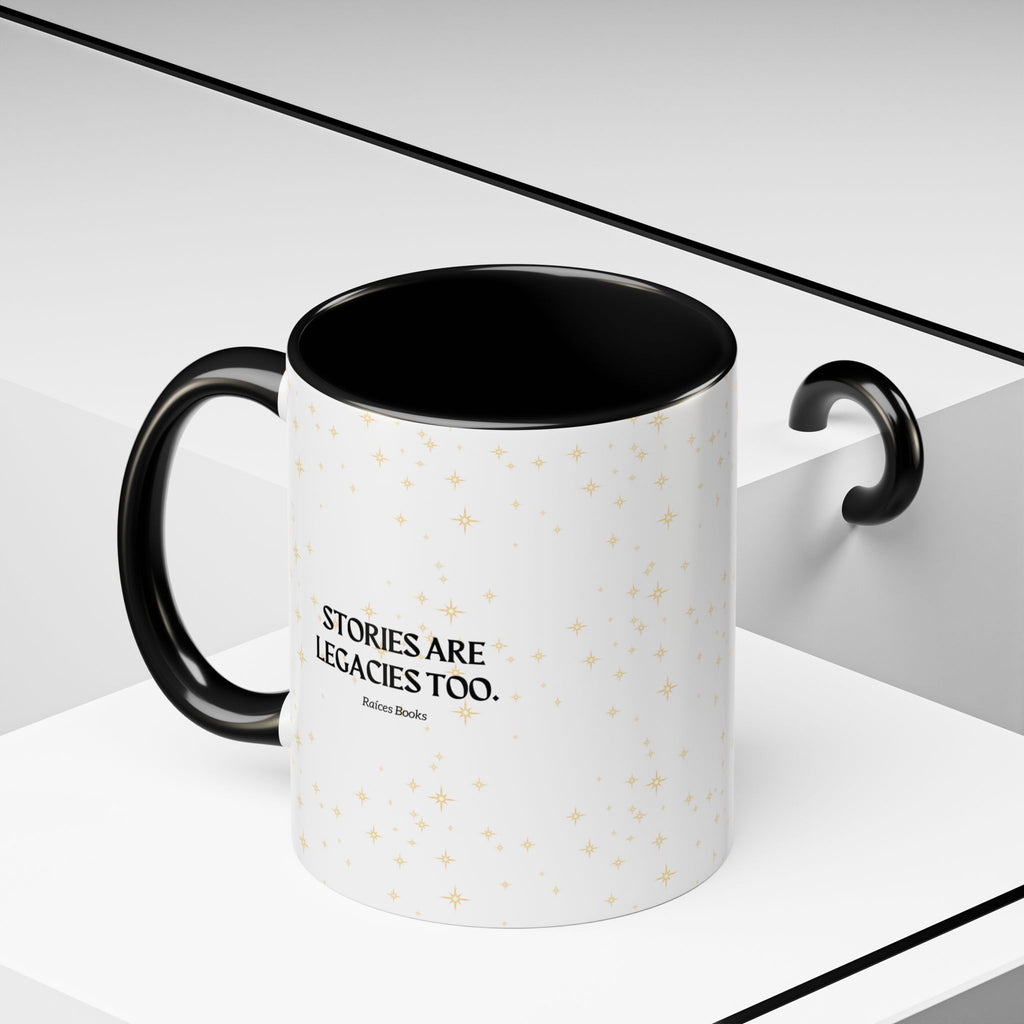 Coffee Mug - Stories are Legacies Too with Catrina, Tree, and Book Design
