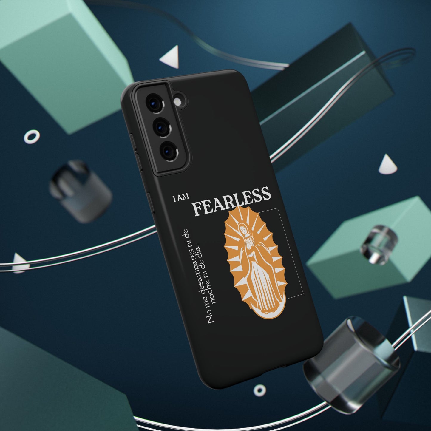 Fearless Impact-Resistant Phone Case, Protective Cover, Inspirational Gift, Unique Design, Motivational Cell Phone Case