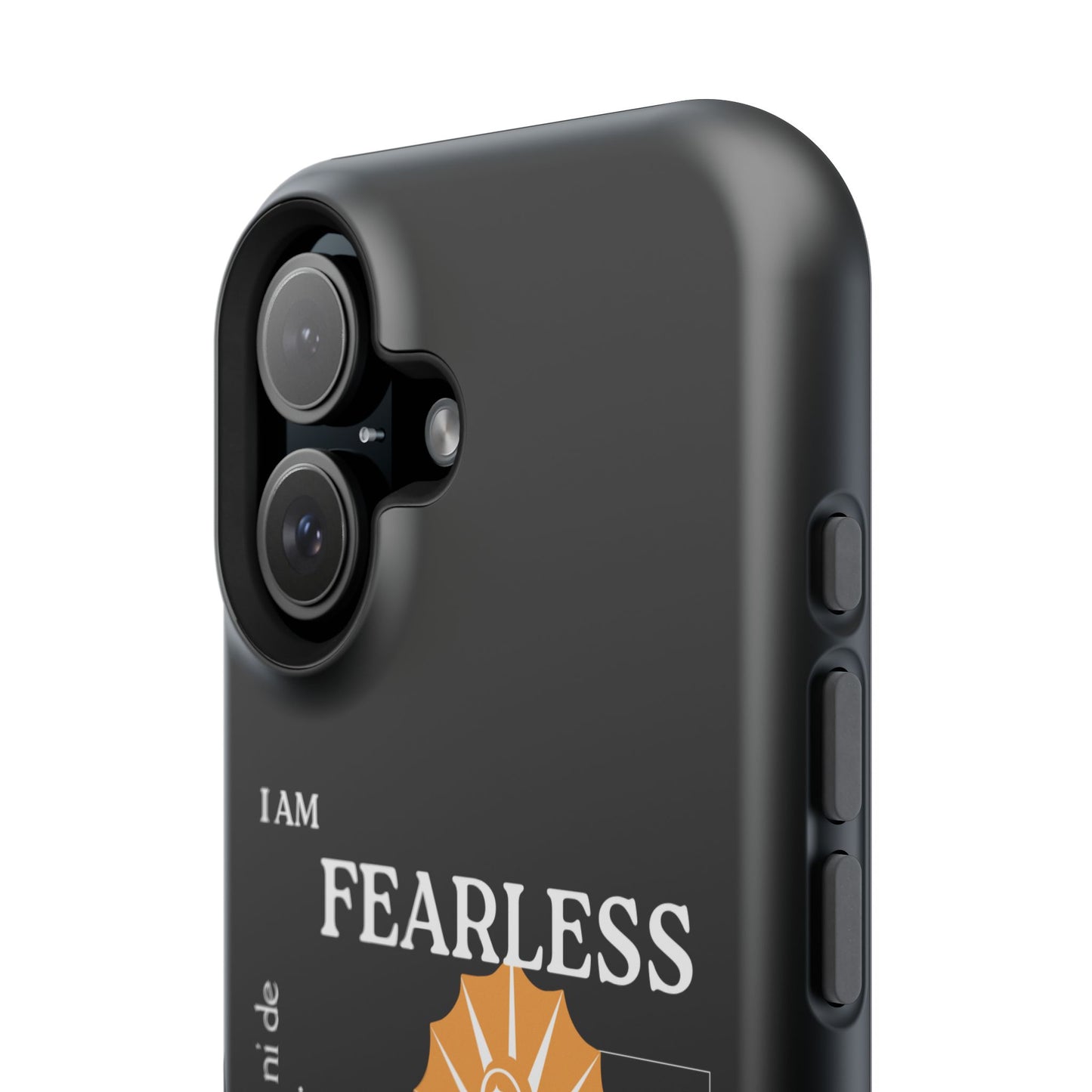 Fearless Impact-Resistant Phone Case, Protective Cover, Inspirational Gift, Unique Design, Motivational Cell Phone Case