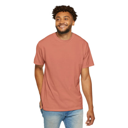Bookish Latino Garment-Dyed T-shirt with Candles and Books Design