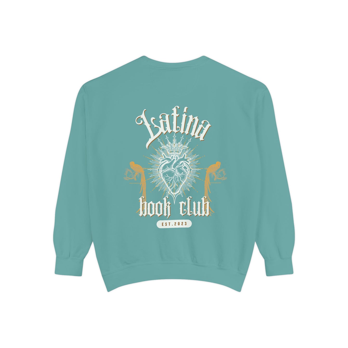 Latina Book Club Sweatshirt with Heart Anatomy Design