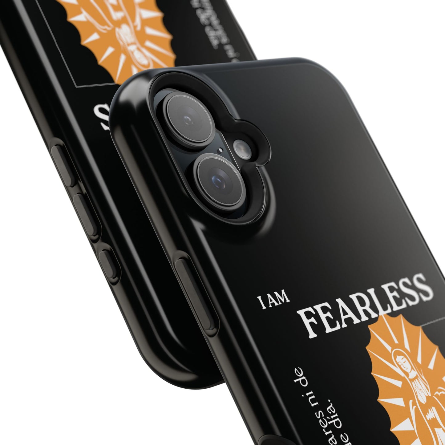 Fearless Impact-Resistant Phone Case, Protective Cover, Inspirational Gift, Unique Design, Motivational Cell Phone Case