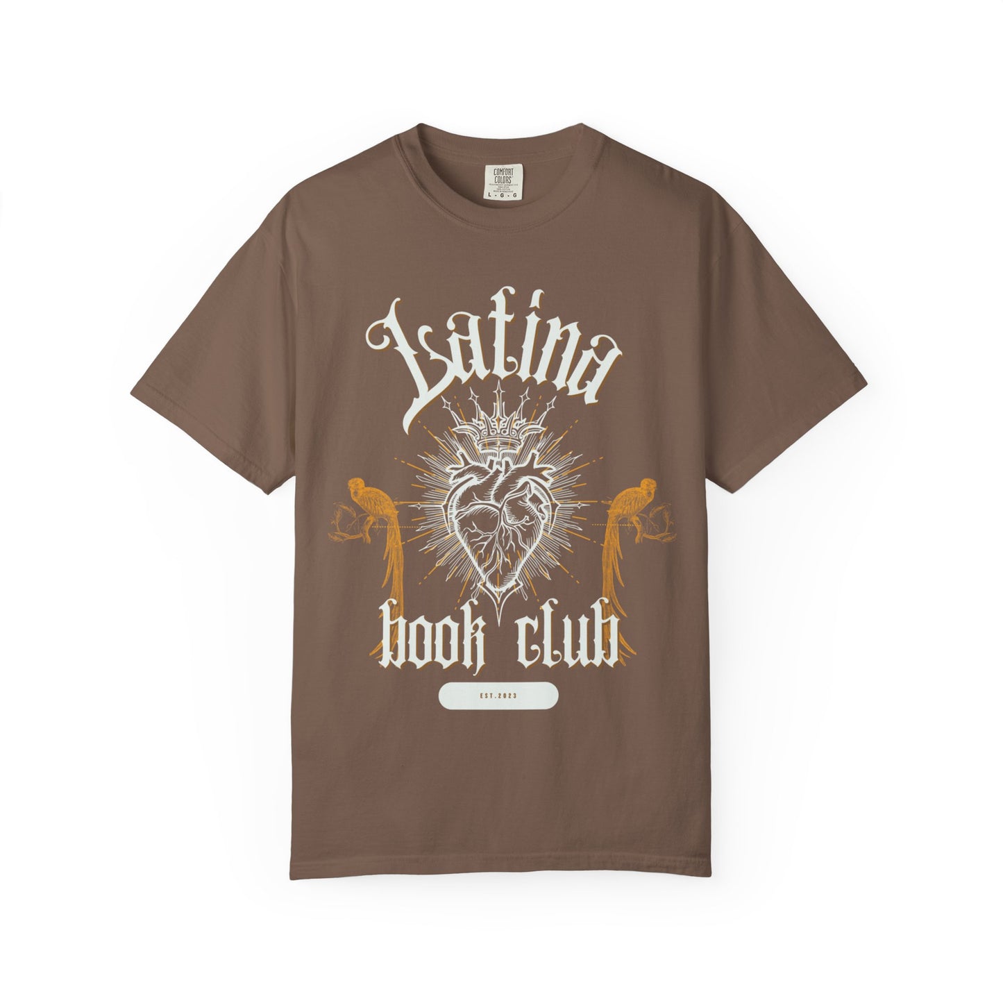 Latina Book Club T-shirt with Heart Anatomy Design