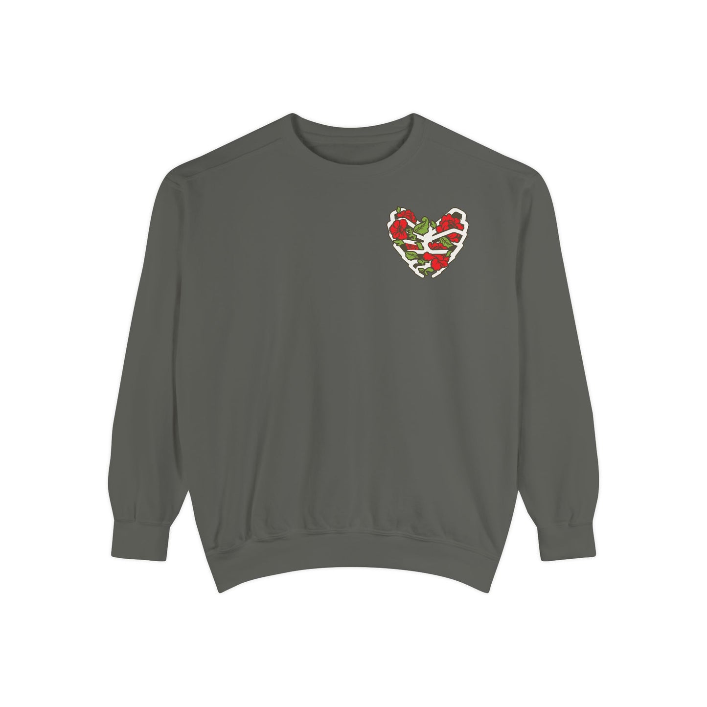 Sweatshirt - Chingon Latino Calavera Heart Design