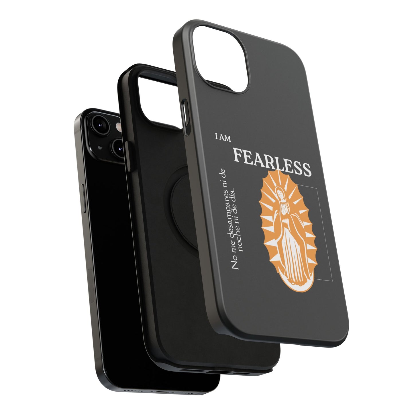 Fearless Impact-Resistant Phone Case, Protective Cover, Inspirational Gift, Unique Design, Motivational Cell Phone Case