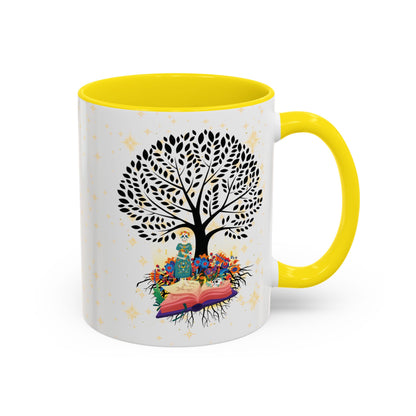 Coffee Mug - Stories are Legacies Too with Catrina, Tree, and Book Design