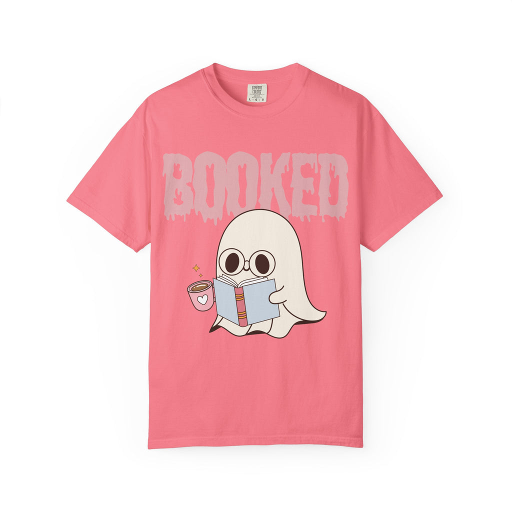 Booked Ghost with Coffee Unisex T-shirt