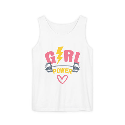 Empower Her: Girl Power Garment Dyed Tank Top