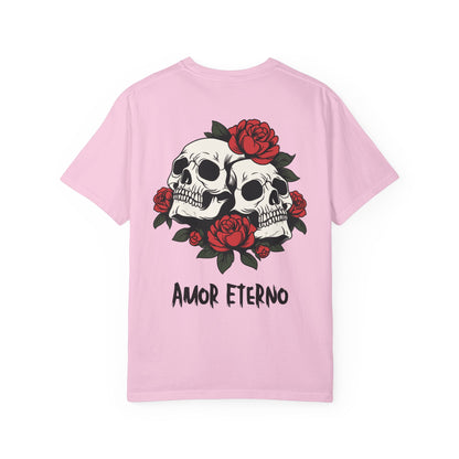Skull and Roses Tshirt - Amor Eterno Design