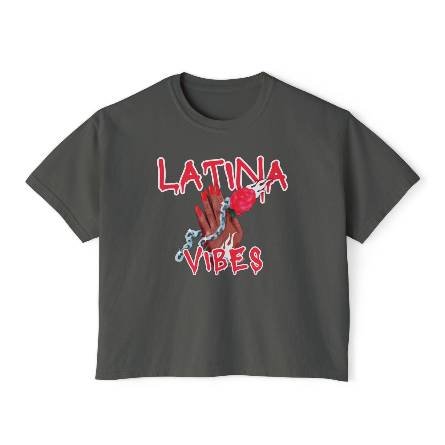 Latina Vibes Women's Boxy Tee – Bold, Stylish & Empowering