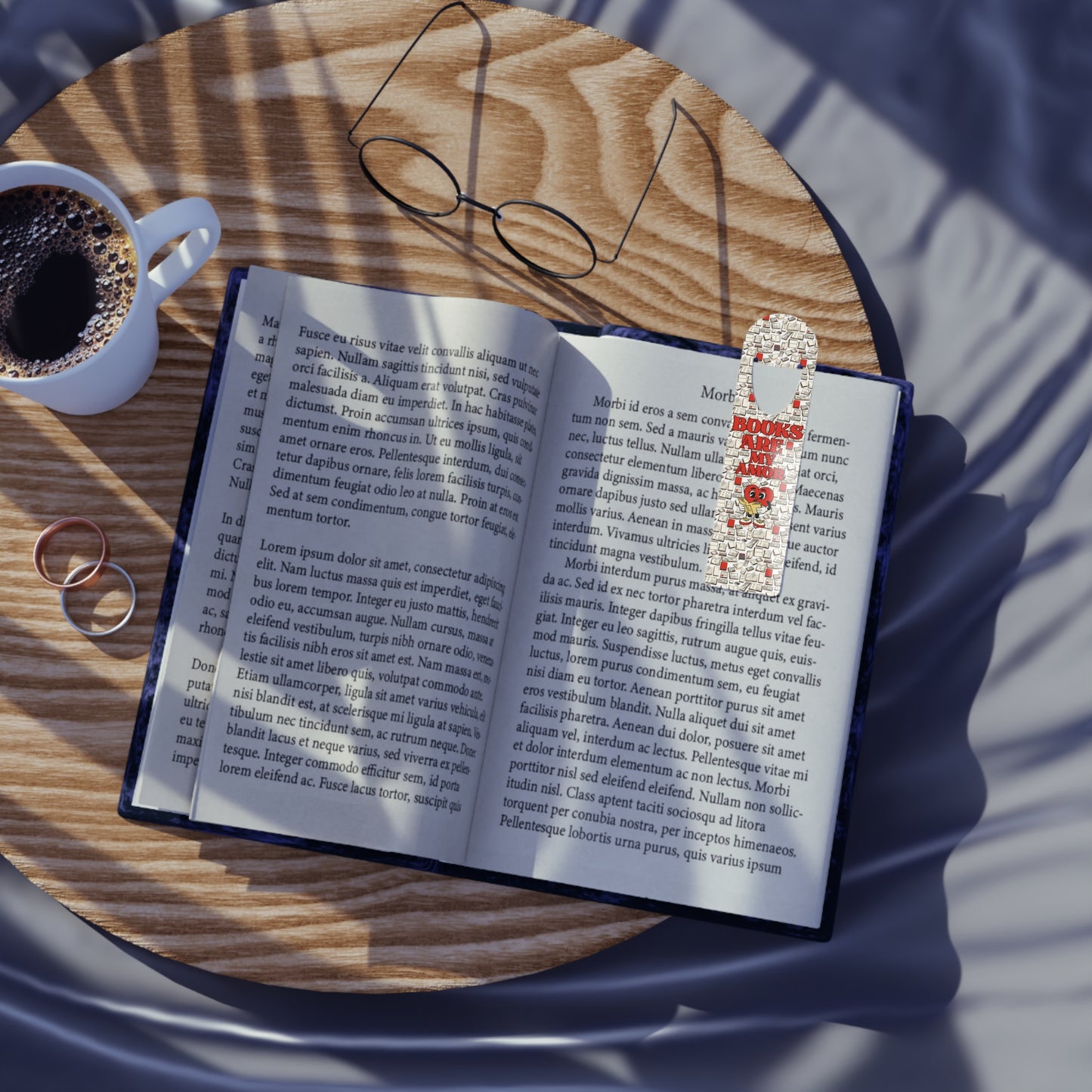 Bookmark - Books Are My Amor Reading Heart Design