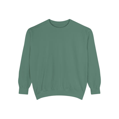 Bookish Latino Garment-Dyed Sweatshirt with Candles and Books Design