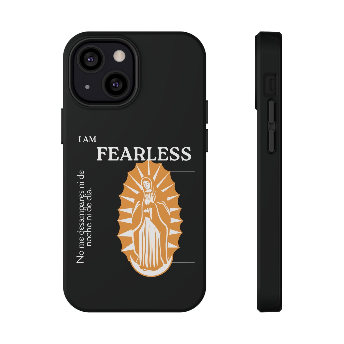 Fearless Impact-Resistant Phone Case, Protective Cover, Inspirational Gift, Unique Design, Motivational Cell Phone Case