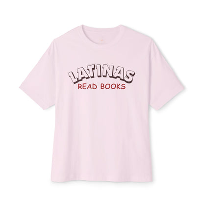 Latinas Read Books Unisex Oversized Boxy TShirt