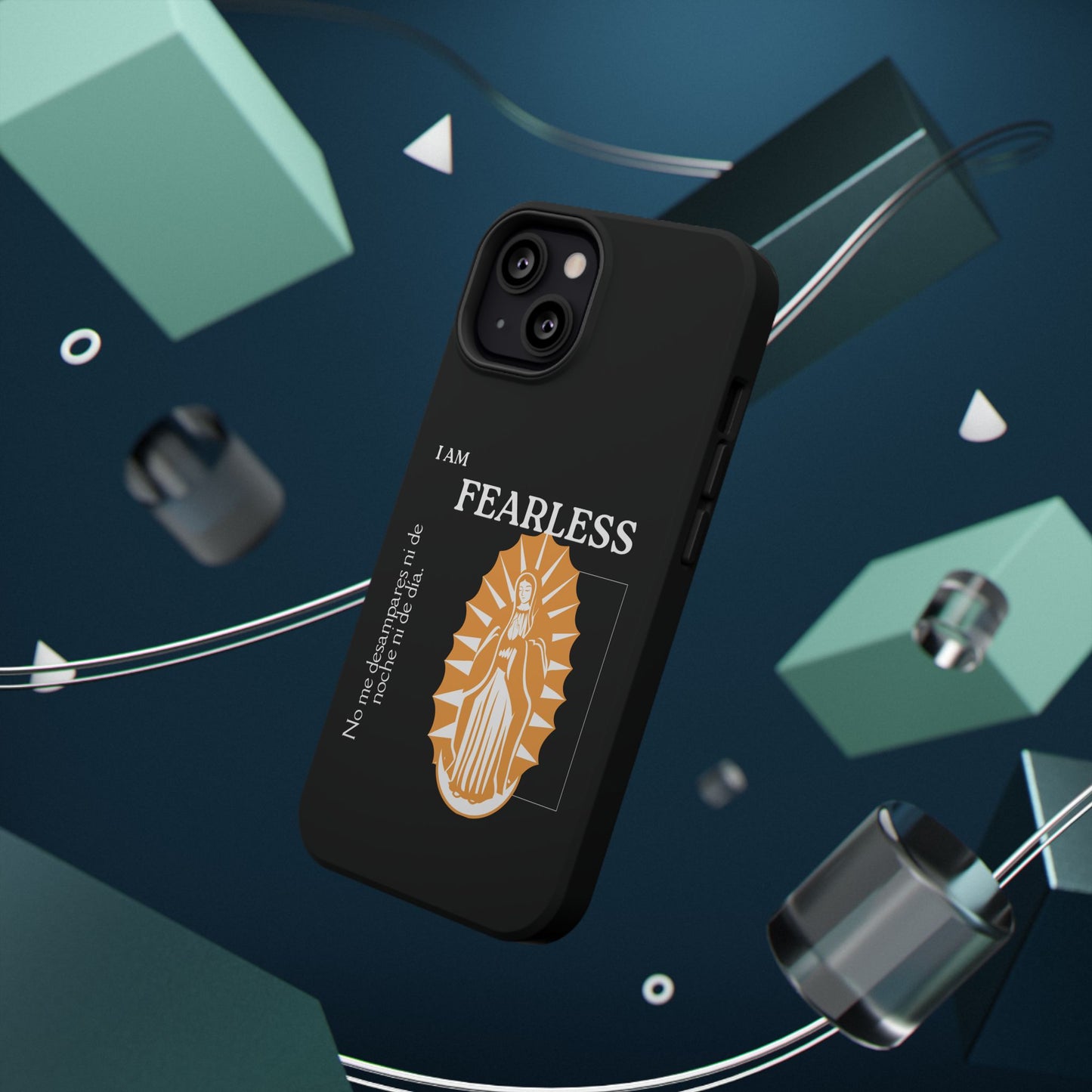 Fearless Impact-Resistant Phone Case, Protective Cover, Inspirational Gift, Unique Design, Motivational Cell Phone Case