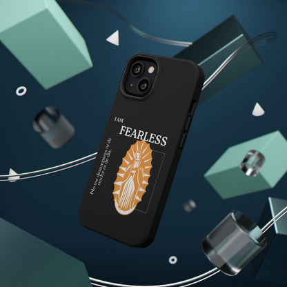 Fearless Impact-Resistant Phone Case, Protective Cover, Inspirational Gift, Unique Design, Motivational Cell Phone Case