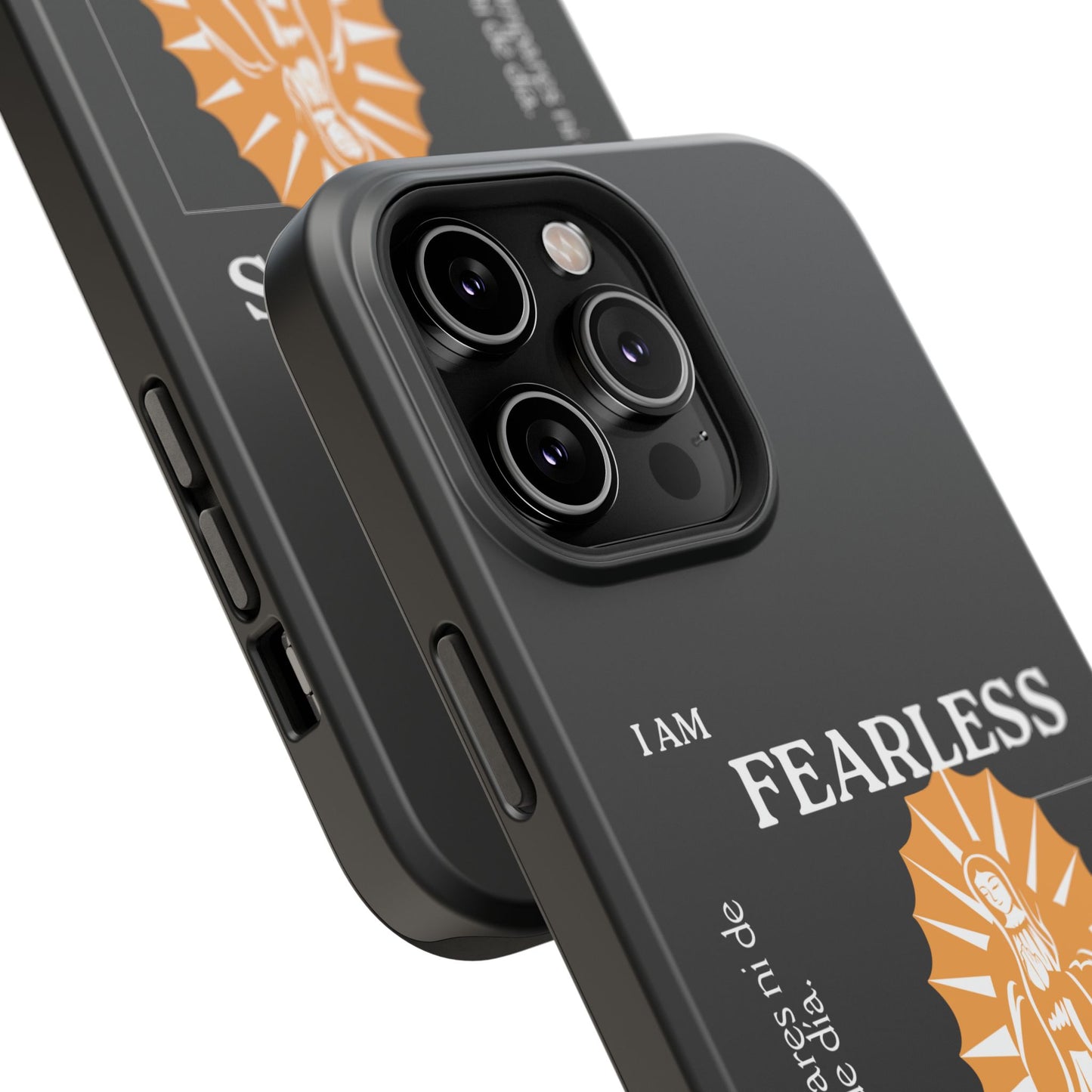 Fearless Impact-Resistant Phone Case, Protective Cover, Inspirational Gift, Unique Design, Motivational Cell Phone Case