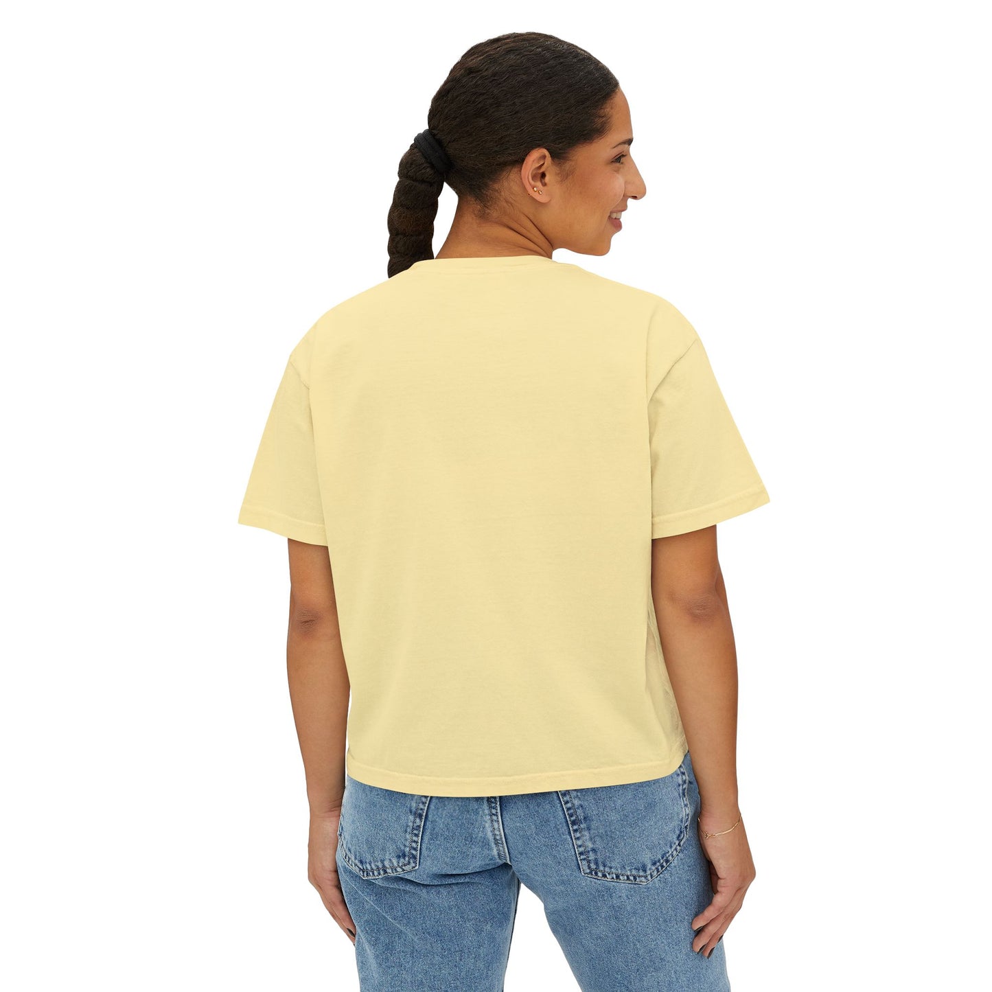 Boxy Tee - Bookish Latina Graphic Shirt for Women