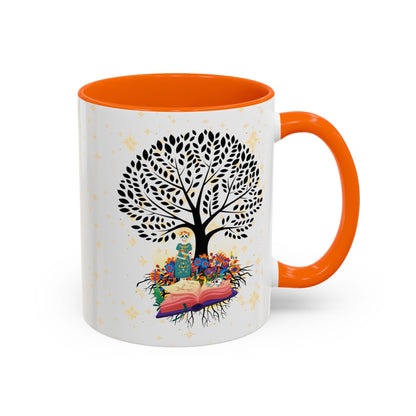 Coffee Mug - Stories are Legacies Too with Catrina, Tree, and Book Design